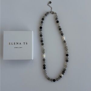 707 Quartz Stone Pearl Necklace